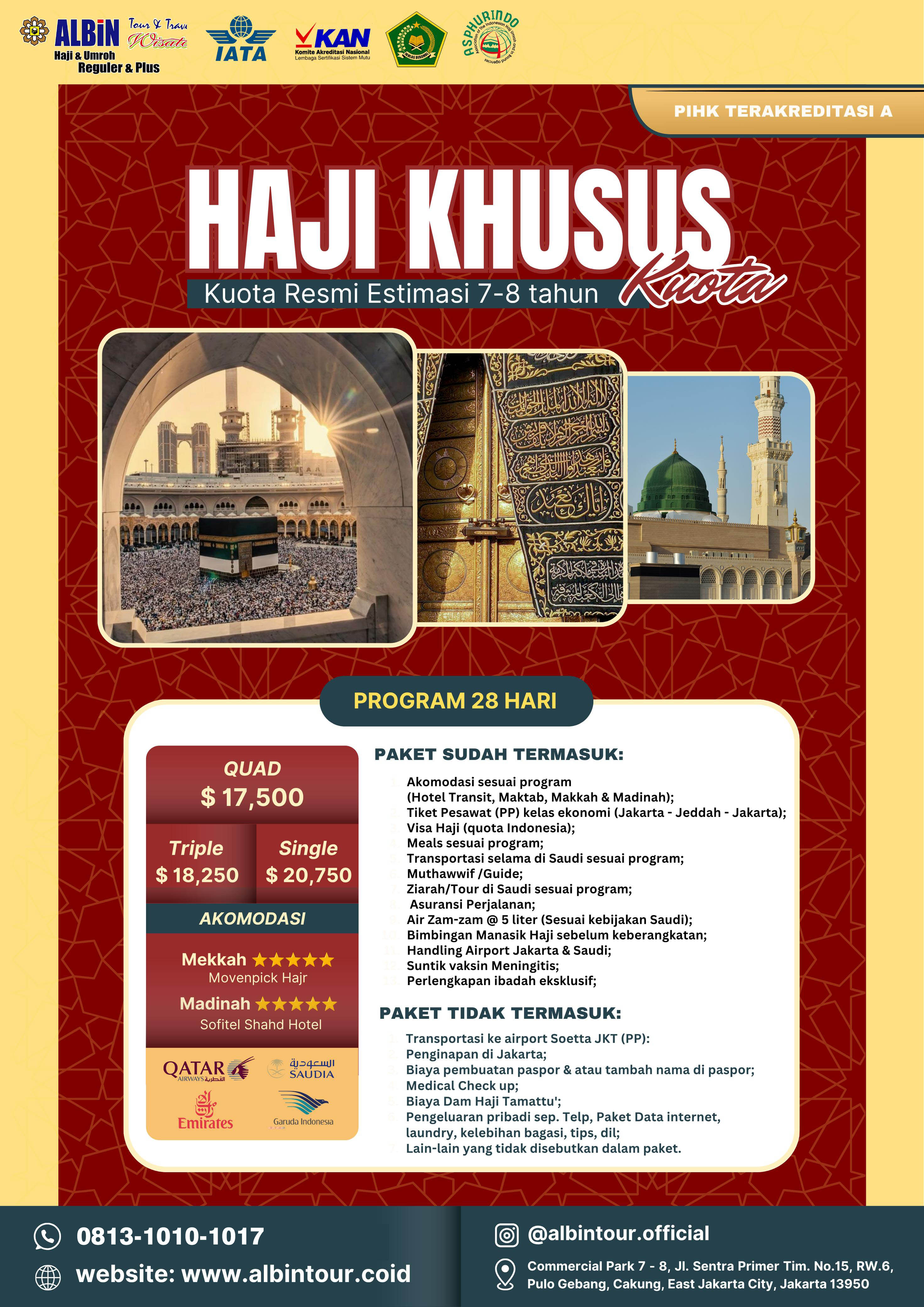 brosur paket haji, umroh, dan tour